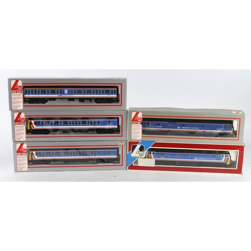 298 - Lima. Five boxed OO gauge Lima locomotives, comprising 3 Car DMU 'Network South East' (205097A5, 205... 