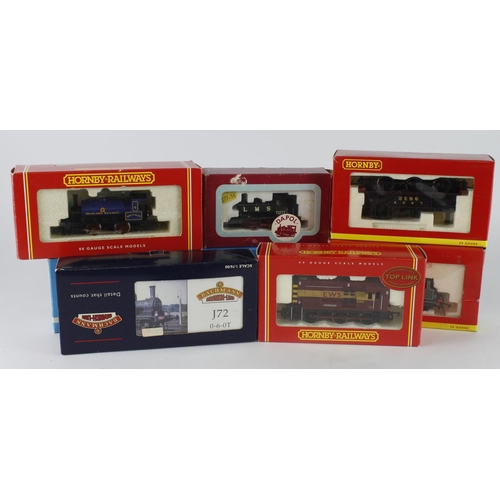 304 - Locomotives. Seven boxed OO gauge locomotives, makers comprise Hornby, Bachmann, Airfix & Dapol