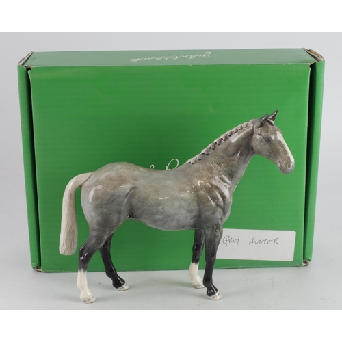 349 - Beswick horse figure 'Grey Hunter' (H260), height 19.5cm, contained in original box