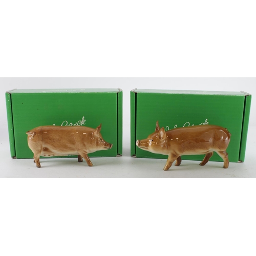 373 - Beswick. Two boxed Beswick figures, comprising Tamworth Pig & Tamworth Sow, tallest 8.5cm approx.