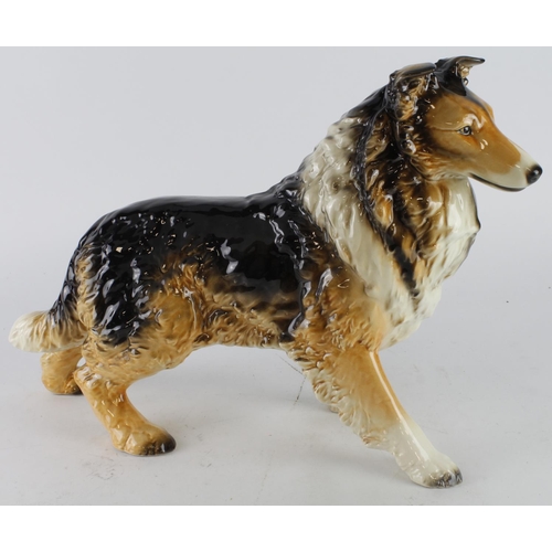 398 - Goebel large Collie dog, makers mark to underside height 29.5cm, length 43cm approx.