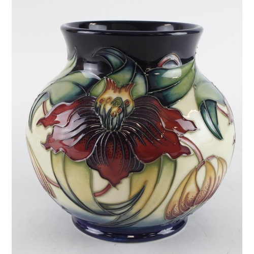 424 - Moorcroft 'Anna Lily' pattern vase, makers marks to base, height 14cm approx.