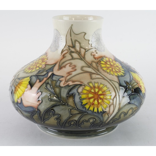 427 - Moorcroft 'Dandelion' pattern vase, limited edition 149/200, makers marks to base, height 16cm appro... 