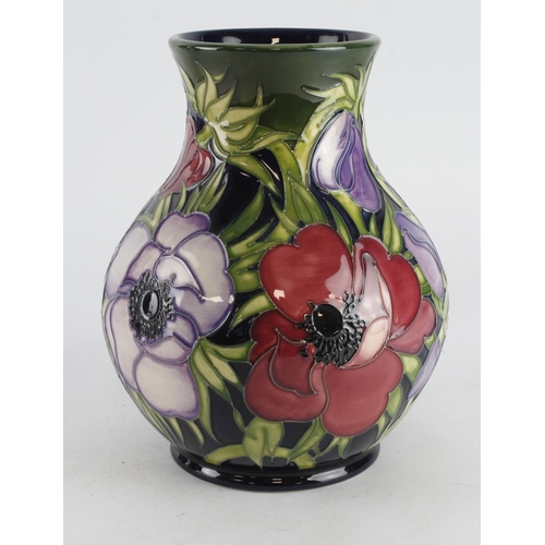 442 - Moorcroft. Large Moorcroft Anemone pattern vase, makers marks to base, height 23cm approx.