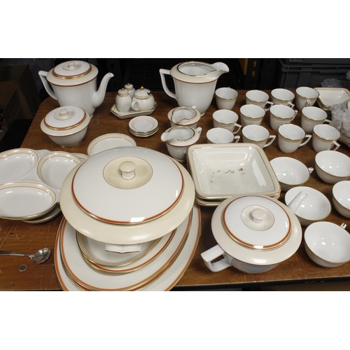 454 - Royal Copenhagen. A large and extensive Royal Copenhagen twelve piece Spanish pattern dinner service... 