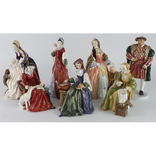 461 - Royal Doulton limited edition Henry VIII (HN3458, 2180/9500) and his Six Wives, comprising Catherine... 