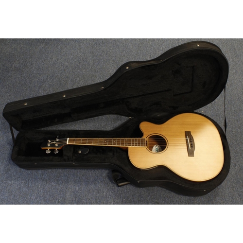 497 - Ozark tenor guitar (3372C), back length 44cm approx., contained in a fitted case