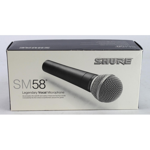 498 - Shure SM58 Legendary Vocal Microphone, contained in original box