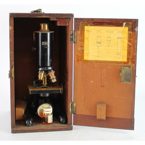 512 - Microscope. A Beck, London microscope, contained in original fitted case