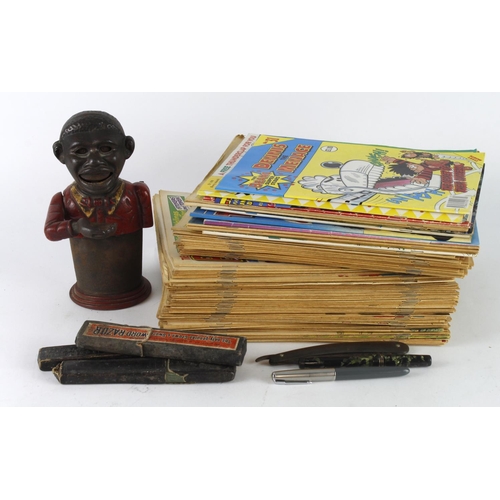 567 - Collectables. A group of various items, including model vehicles (some boxed), comics circa 1990s (i... 