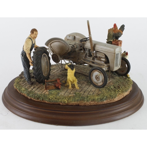 569 - Country Artists 'Widening the Track' model, depicting a tractor within a farm yard scene, no certifi... 