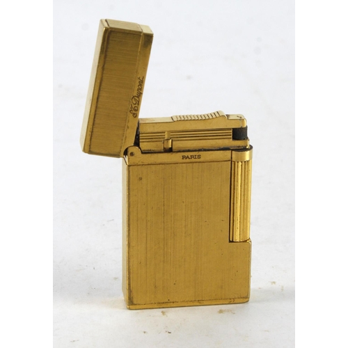 609 - S. T. Dupont gold plated lighter