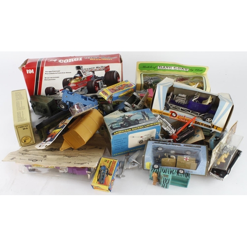 66 - Diecast. A collection of various diecast models, including Corgi, Matchbox, Hot Wheels, etc. (some b... 