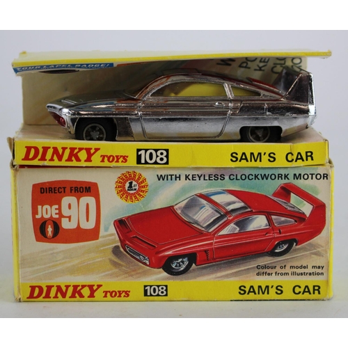 81 - Dinky Toys, no. 108 'Sams Car' (Direct From Joe 90), insert lapel badge and instructions present, co... 