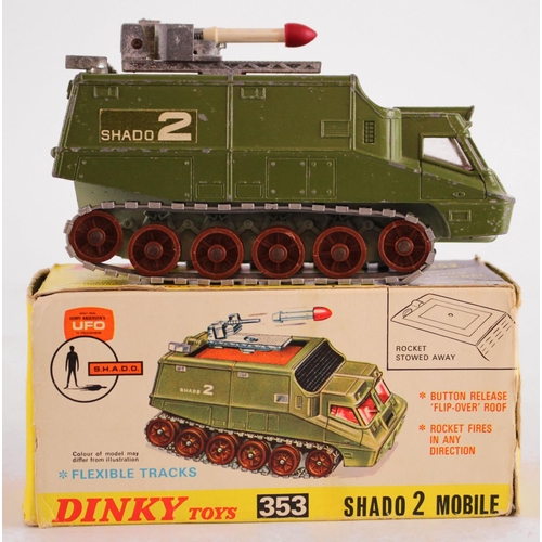 84 - Dinky Toys, no. 353 'Shado 2 Mobile' (Direct From Gerry Andersons UFO), missile present, contained i... 