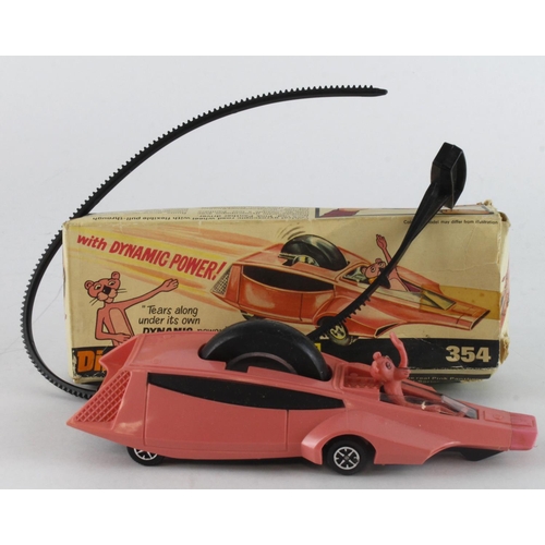 85 - Dinky Toys, no. 354 'Pink Panther', with pull cord and instrctions, contained in original box