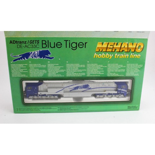 307 - Mehano boxed HO gauge German Diesel DE-AC33C ADTranz/GETS DE-AC33C locomotive 'Blue Tiger' (T166)