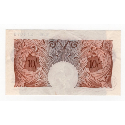 116 - Catterns 10 Shillings (B223) issued 1930, highest number '99' prefix, serial L99 214678 (B223, Pick3... 