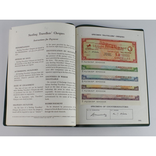 21 - Lloyds Bank Limited SPECIMEN Letters of Credit, Letters of Indication and Travellers Cheques 1950's ... 