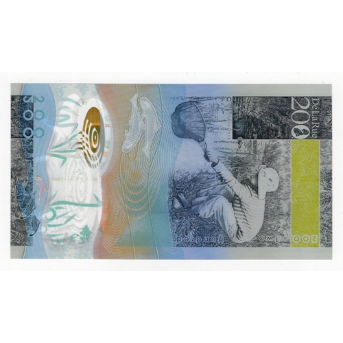 38 - Test/Promotional note, De La Rue 200 innovating for the future, issued in 2013 commemorating 200 yea... 