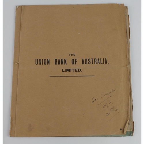 48 - Union Bank of Australia Limited, a Booklet containing SPECIMEN Letters of Credit, Letters of Indicat... 