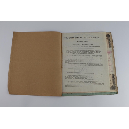 48 - Union Bank of Australia Limited, a Booklet containing SPECIMEN Letters of Credit, Letters of Indicat... 