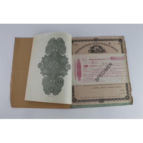 48 - Union Bank of Australia Limited, a Booklet containing SPECIMEN Letters of Credit, Letters of Indicat... 