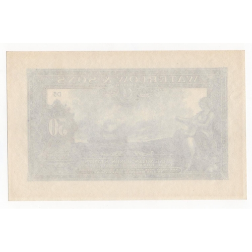 49 - Waterlow & Sons large colour standard, circa 1920's, crisp Uncirculated