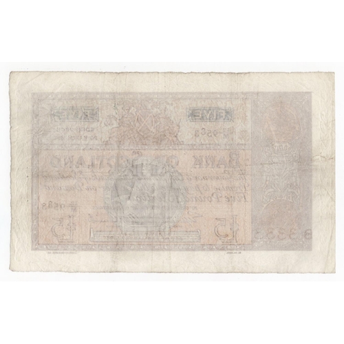 500 - Scotland, Bank of Scotland 5 Pounds dated 20th March 1935, early date signed Lord Elphinstone & A.W.... 