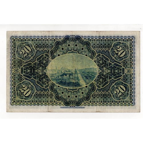 538 - Scotland, National Bank of Scotland 20 Pounds dated 2nd January 1930, signed W. Lethbridge cashier a... 