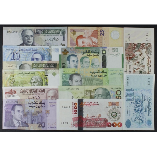 567 - Africa, North Africa group (13), Algeria 1000 Dinars commemorative issue dated 2005, 200 and 100 Din... 