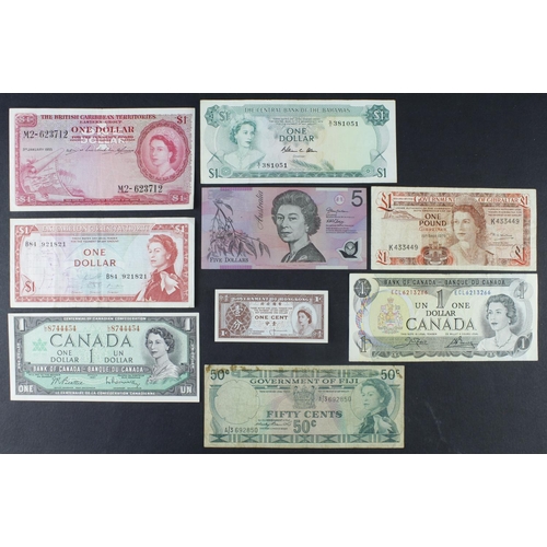 619 - British Commonwealth (9), a collection of Queen Elizabeth II portrait notes, British Caribbean Terri... 