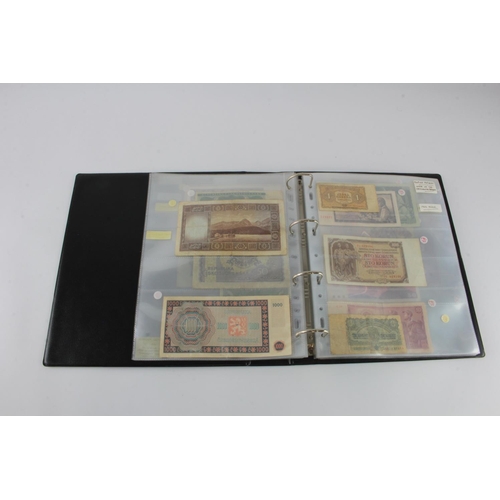 678 - Czechoslovakia, Slovenia (53), collection in album including many perforated SPECIMEN notes, 2000 Ko... 