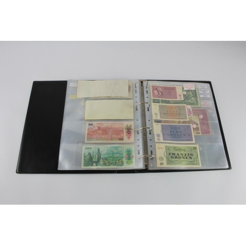 678 - Czechoslovakia, Slovenia (53), collection in album including many perforated SPECIMEN notes, 2000 Ko... 