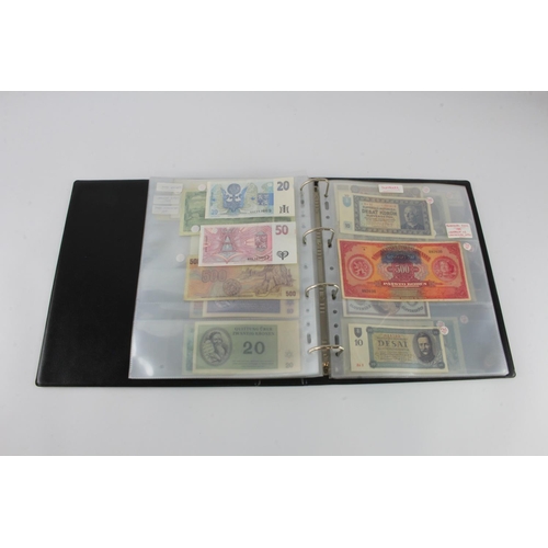 678 - Czechoslovakia, Slovenia (53), collection in album including many perforated SPECIMEN notes, 2000 Ko... 