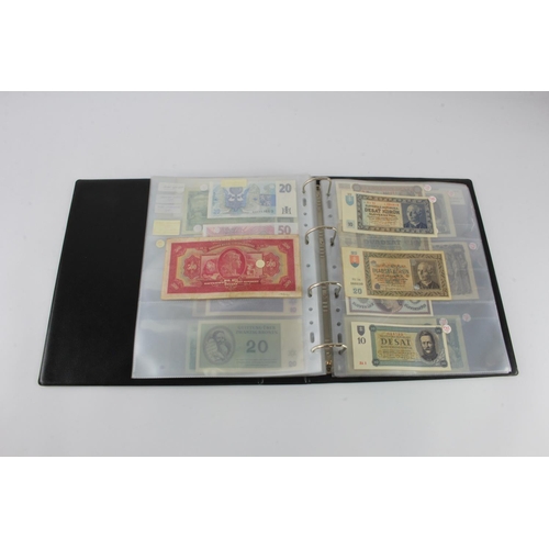 678 - Czechoslovakia, Slovenia (53), collection in album including many perforated SPECIMEN notes, 2000 Ko... 