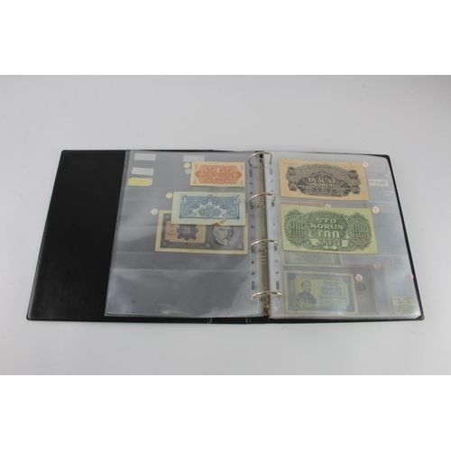 678 - Czechoslovakia, Slovenia (53), collection in album including many perforated SPECIMEN notes, 2000 Ko... 