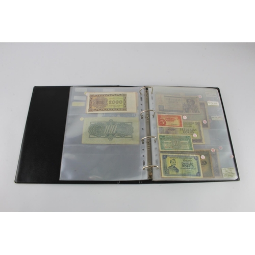 678 - Czechoslovakia, Slovenia (53), collection in album including many perforated SPECIMEN notes, 2000 Ko... 