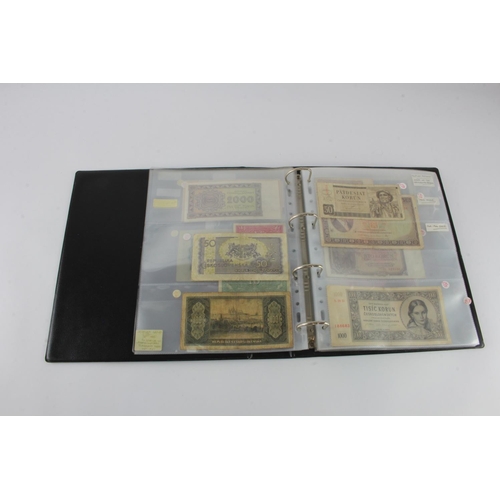 678 - Czechoslovakia, Slovenia (53), collection in album including many perforated SPECIMEN notes, 2000 Ko... 