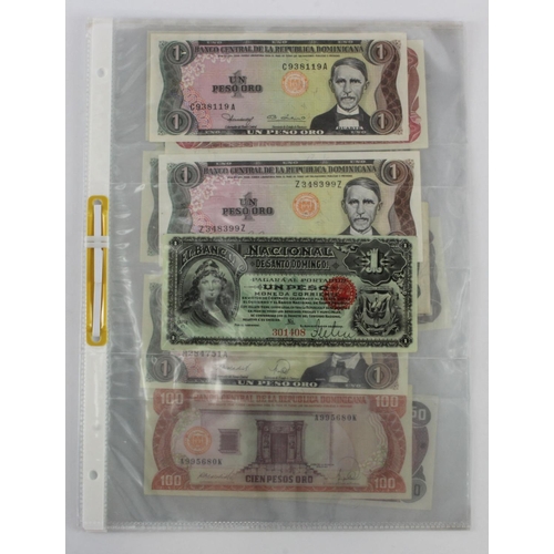 679 - Dominican Republic (12), 1 Peso 1889 unsigned remainder serial number 301408 (PickS131r) light creas... 