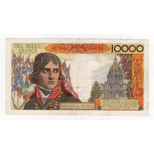 722 - France 5000 Francs dated 7th June 1956, portrait Bonaparte at right, serial F.15 48073 (Pick136a) pi... 