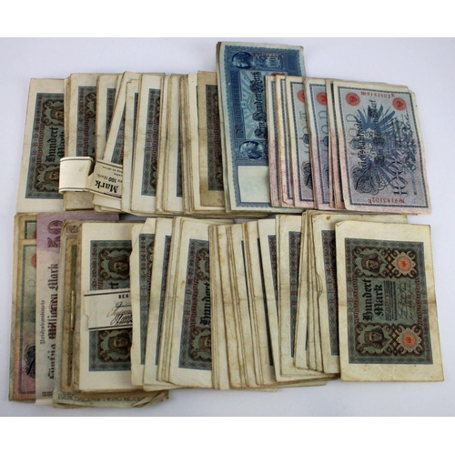 731 - Germany (264), 100 Mark (194) dated 1920 (Pick69), 100 Mark (10) dated 1910 (Pick42), 100 Mark (40) ... 