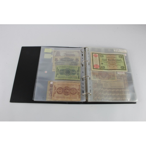 733 - Germany (52) plus a few America Scrip notes etc., including Memel 1/2 Mark and 5 Mark, German occupa... 