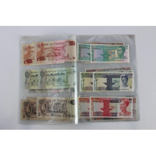 741 - Ghana (26), 5000 Cedis and 2000 Cedis dated 23rd February 1996, key date, serial H/1 4712687 & T/1 4... 