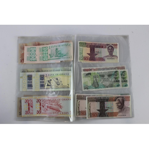 741 - Ghana (26), 5000 Cedis and 2000 Cedis dated 23rd February 1996, key date, serial H/1 4712687 & T/1 4... 