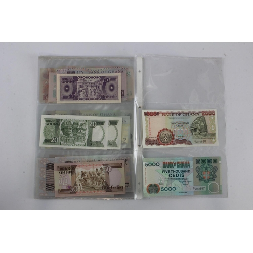 741 - Ghana (26), 5000 Cedis and 2000 Cedis dated 23rd February 1996, key date, serial H/1 4712687 & T/1 4... 