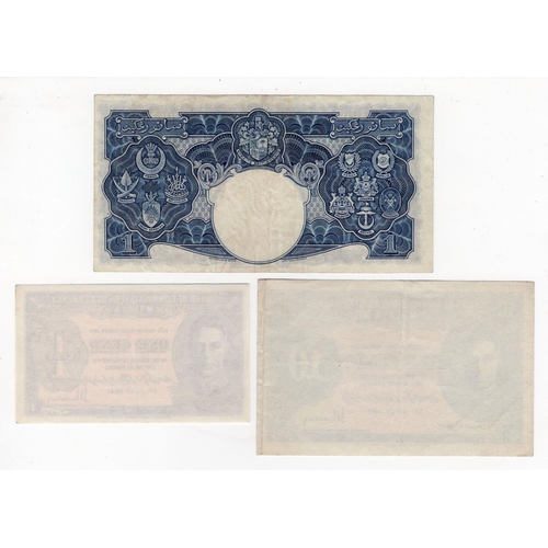 811 - Malaya (3), 1 Dollar dated 1st July 1941 (BNB B112a, Pick11) about VF, 10 Cents uniface with no seri... 