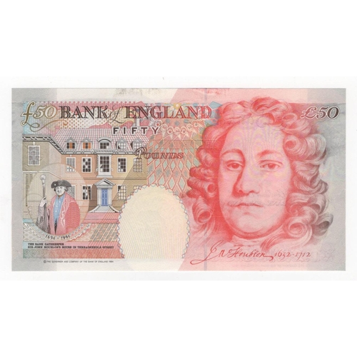 89 - Bailey 50 Pounds (B404) issued 2006, LAST SERIES, serial R66 476697 (B404, Pick393a) Uncirculated