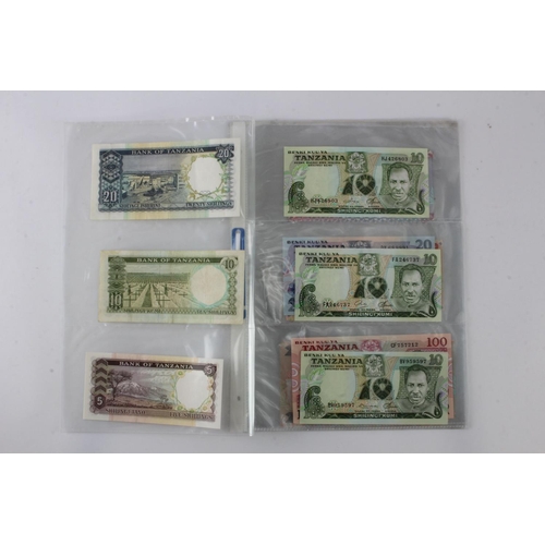 908 - Tanzania (17), a collection of notes with no duplication, different signature and date varieties, 20... 