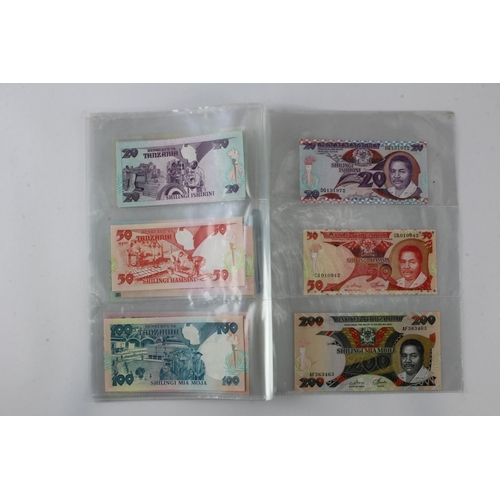 908 - Tanzania (17), a collection of notes with no duplication, different signature and date varieties, 20... 